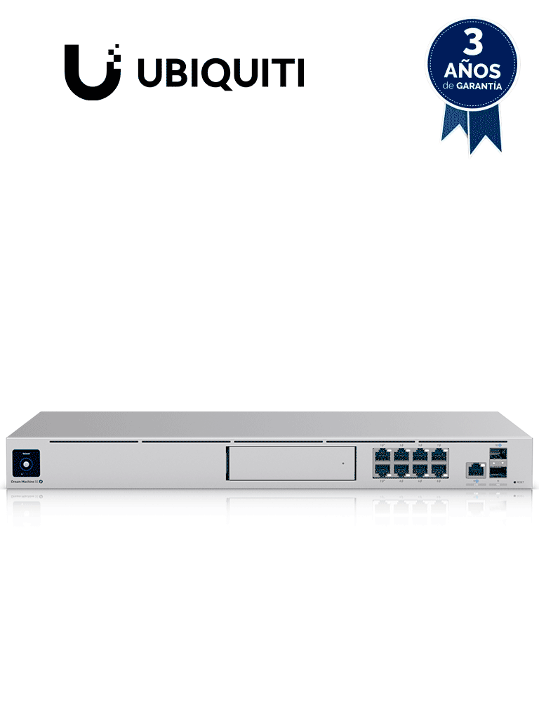 UBIQUITI UDM-SE- UniFi Dream Machine Special Edition/ 1 Puerto WAN 2.5G RJ45 y 1 Puerto WAN SFP+/ 8 puertos LAN RJ45 con POE/ 1 LAN SFP+/ 128 GB de memoria interna/ Aplicaciones UniFi Integradas#preventa #UBI79