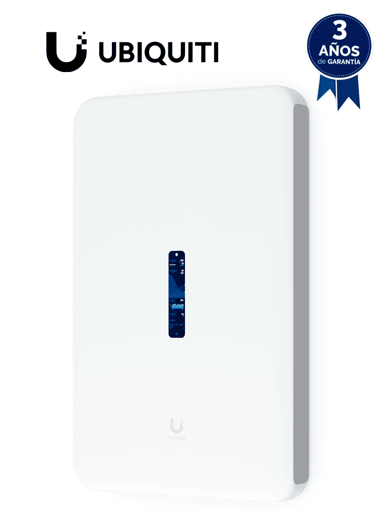 UBIQUITI UDW - Dream Wall , Ruteador todo en uno , administre todas las aplicaciones de UniFi , Switch 17 puertos GbE POE , WiFi 6 MU-MIMO 4x4 , 128 GB SSD interno expandible , Balanceo de cargas o failover/ 2 WAN (2.5 GbE y 10G SFP+). #preventa