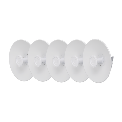 Kit de 5 Antenas tipo dish, compatible con equipos PrismStation e IsoStation de 27 dBi