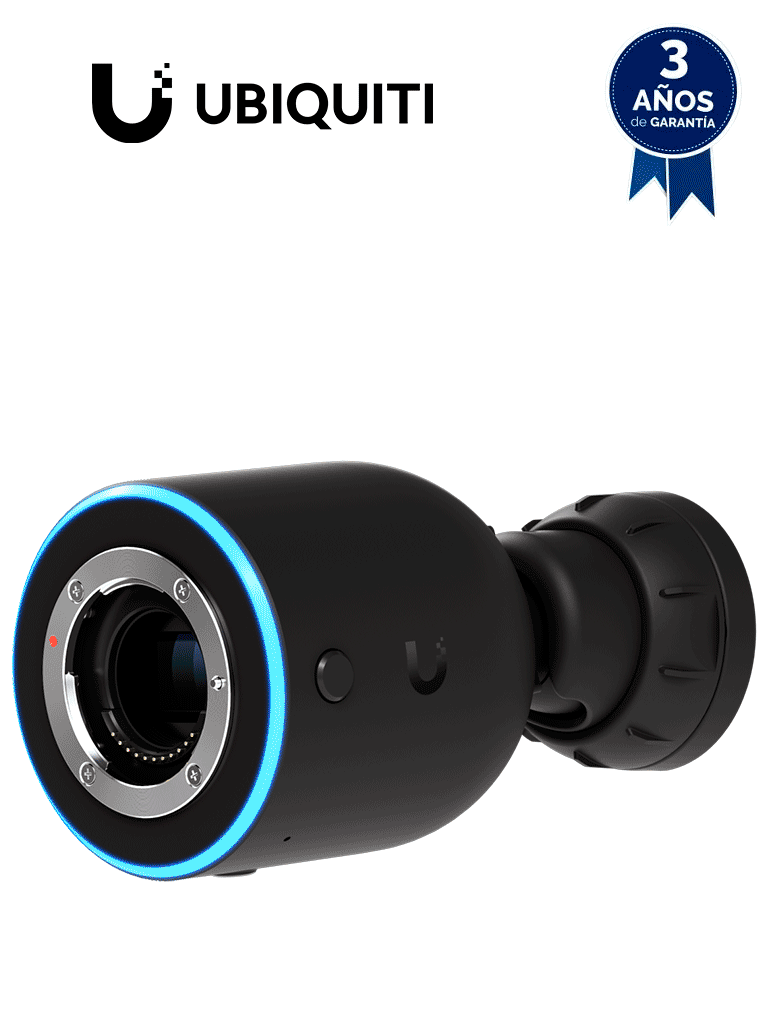 UBIQUITI UVC-AI-DSLR - Camara IP bullet para exterior, 8 MP 4K, Lente fijo 17mm de apertura amplia, Microfono y Bocina integrados, Deteccion avanzada IA: Movimiento, Personas, Vehiculos, LPR #CS #JO