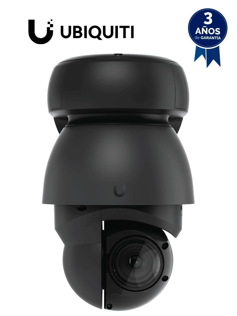 UBIQUITI UVC-G4-PTZ - Cámara IP PTZ para exterior, 8 MP 4K, Zoom óptico 22x, Iluminadores IR 91 mts, Proteccion IP66, Deteccion de eventos IA, Autotracking #JO