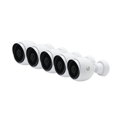 Kit de 5 Camaras IP UniFi 1080p para interior y exterior con microfono y vista nocturna, PoE 802.3af o pasivo 24 V 