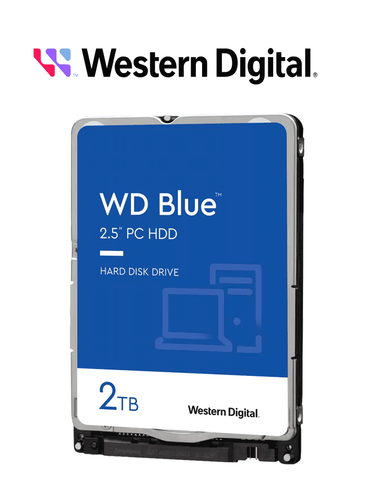 WESTERN DIGITAL WD20SPZX - Disco duro interno de 2 TB, Serie Blue, formato 2.5", SATA 6GB/s, 5400 RPM.  #GAMER #AR