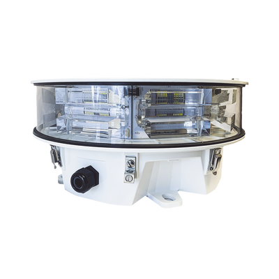 Lámpara de Obstrucción LED Blanca de media intensidad. Tipo L-865  acorde con FAA AC-70/7460-1L, ( 24 Vcc).