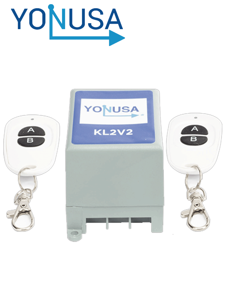 YONUSA KL2V2 -  Modulo de mando receptor y dos transmisores compatible con todos los energizadores Yonusa, conexion sencilla, armado y desarmado de cerco electrico  #YN