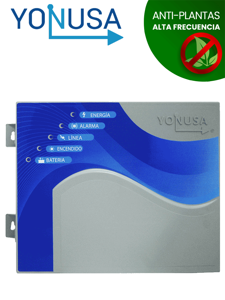 YONUSA EY10000127AF - Energizador de Alta Frecuencia para Cerco Eléctrico 10,000 V, Cobertura de hasta 10,000 metros Lineales (o 2,000 metros en 5 Líneas), Incluye Interfaz con 2 Zonas Cableadas y Soporta Módulo WiFi  #YONSPFM