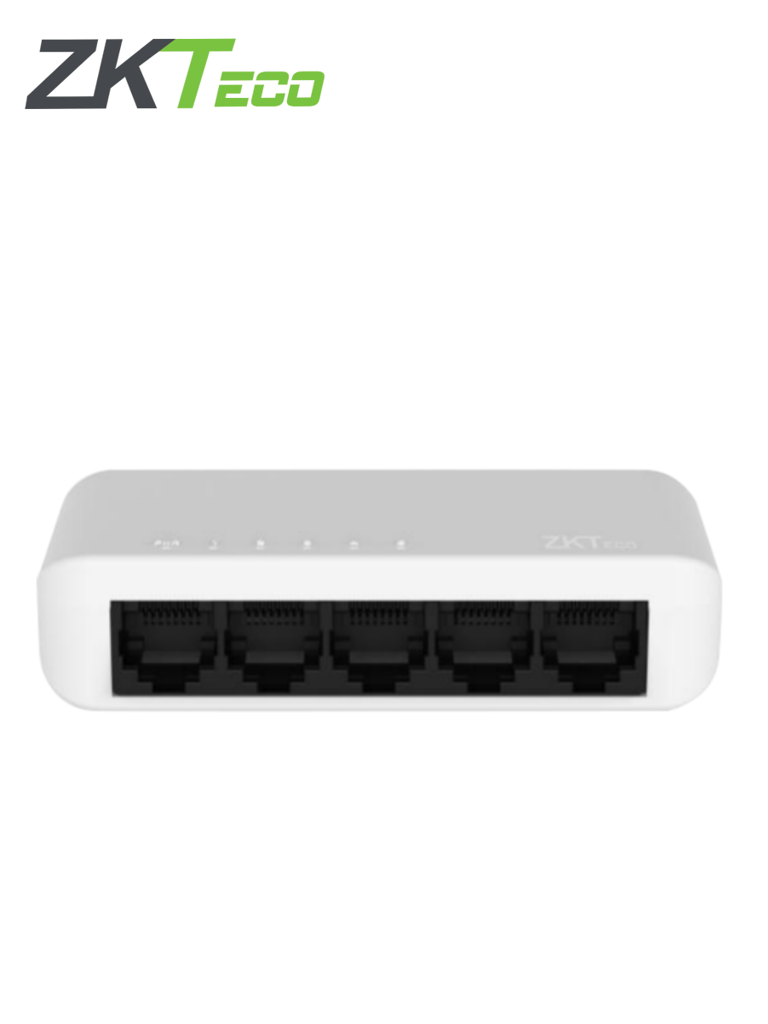ZKTECO ESE55C- Switch para Escritorio de 5 Puertos / Fast Ethernet 10/100  /  Diseño Compacto / Auto MDI/MDIX / Indicadores de funcionamiento / Carcasa de Plástico / No Administrable #MI2O