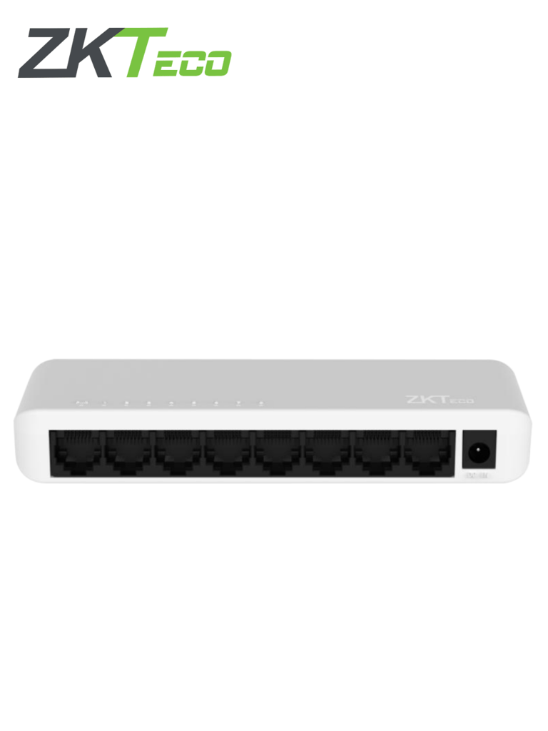 ZKTECO ESE85G- Switch para Escritorio de 8 Puertos / Gigabit Ethernet  /  Diseño Compacto / Auto MDI/MDIX / Indicadores de funcionamiento / Carcasa de Plástico / No Administrable #MI2O 