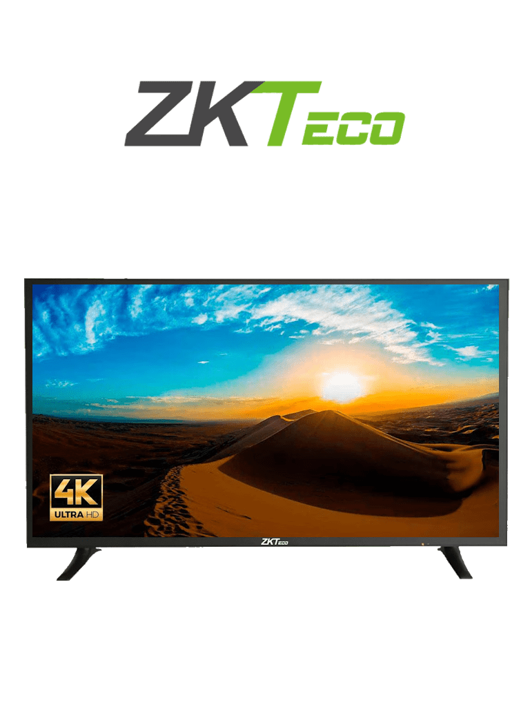 ZKTECO ZD434K-Monitor LED UHD Profesional de 43 pulgadas / Resolución 3840 x 2160 / 2 Entradas de video HDMI y 1 VGA / Altavoces Incorporados / Ángulo de Visión Horizontal 170° /  Soporte VESA / Operación 24/7 /  Incluye Cable HDMI #MA 