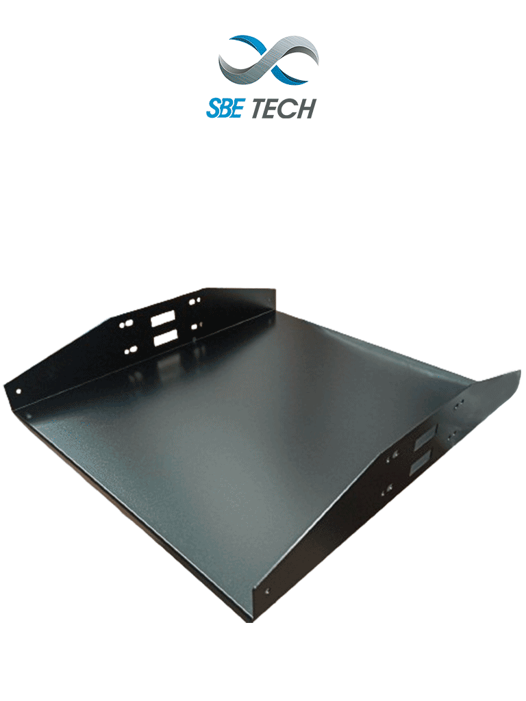  SBETECH SBE-CDL1P1918 -  Charola Doble para rack con medidas de 19” (48.26 cm) de ancho x 18"  (45.72 cm) de largo, y soporta hasta 34 kg 2 UR