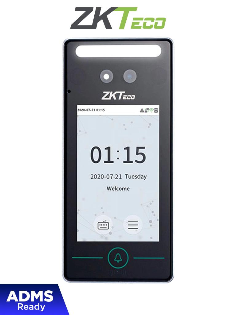  ZKTECO SpeedFaceV4LTA - Control de Acceso y Asistencia Visible Light con Autenticación Facial (800 Rostros), Verificación por Palma (800), Tarjeta ID 125 kHz (1000), Registro de 150,000 Eventos y Conectividad TCP/IP #ZK11 #ZK1 