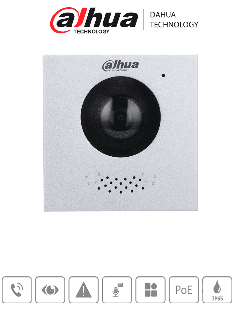 DAHUA VTO4202FX - FRENTE DE CALLE IP MODULAR/ HASTA 9 MODULOS/ CAMARA 2 MP/ IP65/ RELAY PARA PUERTA DESDE CELULAR/ DMSS