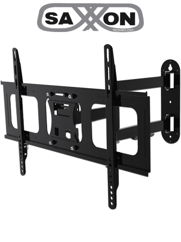 SAXXON SXVMLT09M - Soporte de Pared Para Pantallas de 32 a 70 Pulgadas/ Soporta 35 Kg de Carga/ Brazo Articulado/ Ajuste Vertical y Horizontal/ Distancia a la Pared de Hasta 50.2 cm/ Acero Reforzado/ VESA de Hasta 600x400/