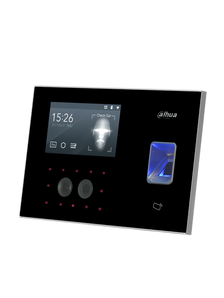 DAHUA ASA6214F - CONTROL DE ACCESO Y ASISTENCIA CON RECONOCIMIENTO FACIAL/ PANTALLA DE 4.3 PULGADAS TOUCSCREEN/ 1000 ROSTROS/  30000 TARJETAS/ 150000 REGISTROS