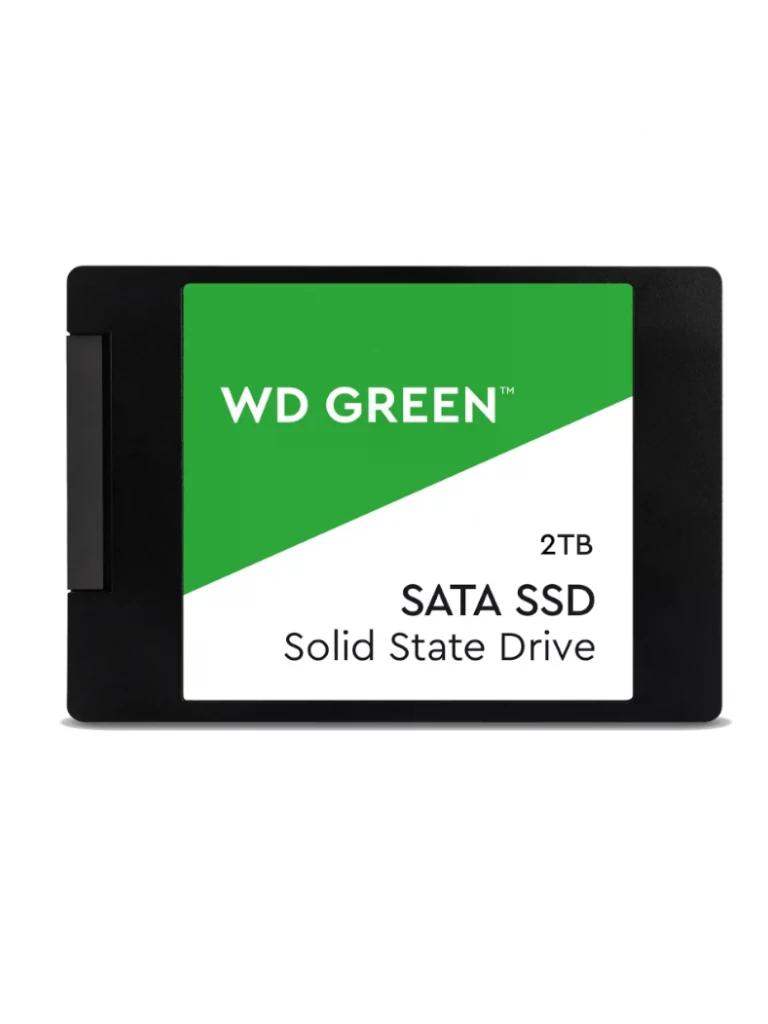 Western Digital WDS200T2G0A - Disco Duro Interno SSD 2 TB, SATA III, 6 GB/s, 2,5/7 mm, hasta 545 MB/s, Color Verde