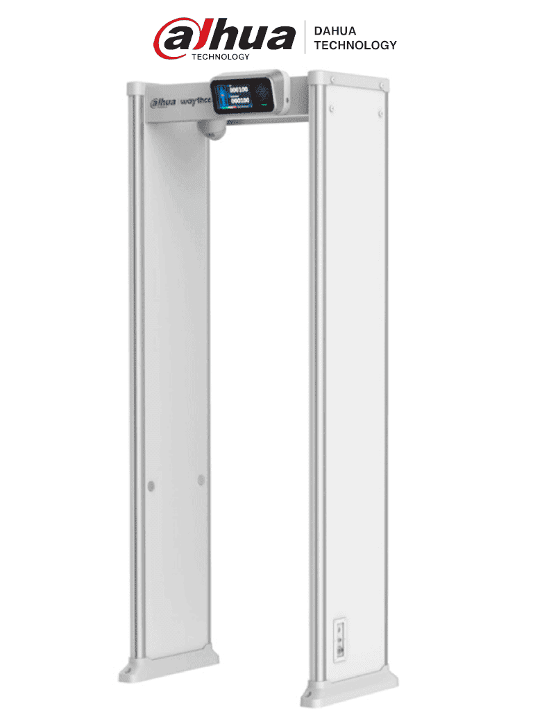 Dahua ISC-D733-TNS2 - Arco Detector de Metales de 33 Zonas con Camara Termica Integrada/ Pantalla de 7"/ Ultra alta Sensibilidad/ Conteo de Personas/ Detección independiente de metales ferromagnéticos y no ferromagnéticos/ 90 aplicaciones seleccionables/