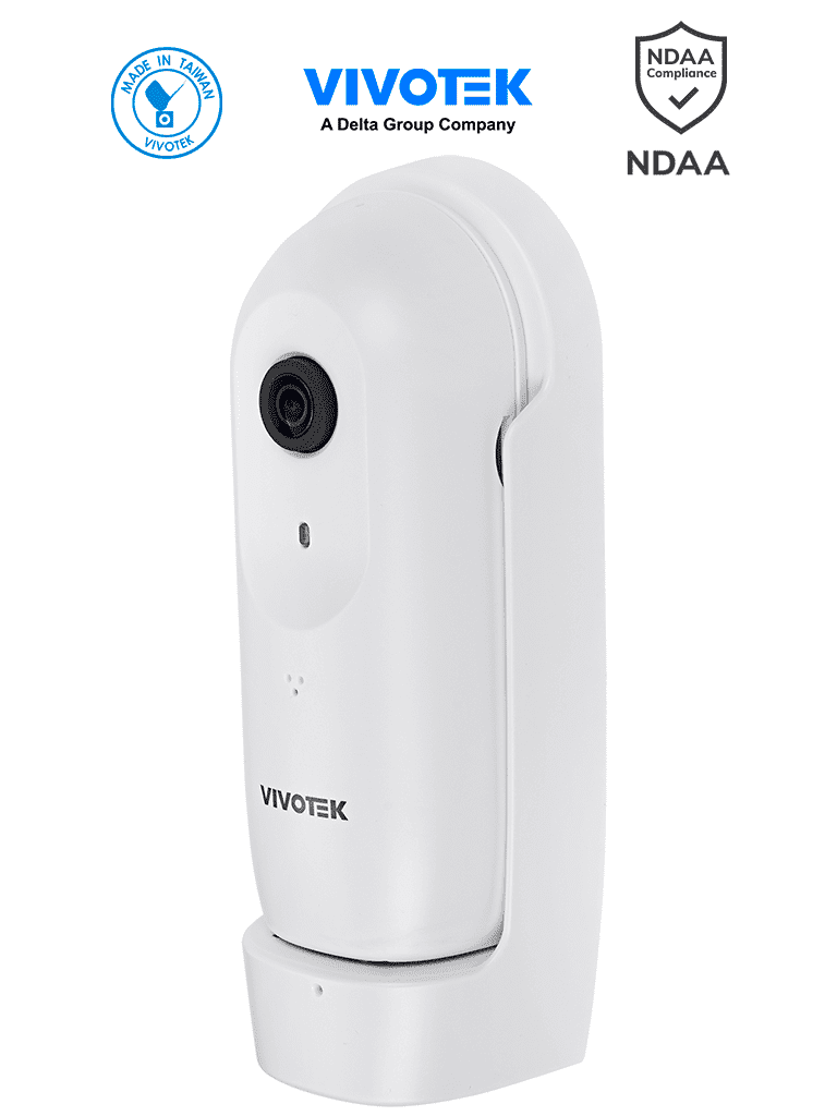 VIVOTEK CC9160-H - Cámara IP Panorámica para interior, 2 MP, WDR Pro, Visión 180º, Ciberseguridad Trend Micro, Smart Stream III, Micrófono Integrado, Visión SNV, Conectores DI/DO, ONVIF #V1 #TM