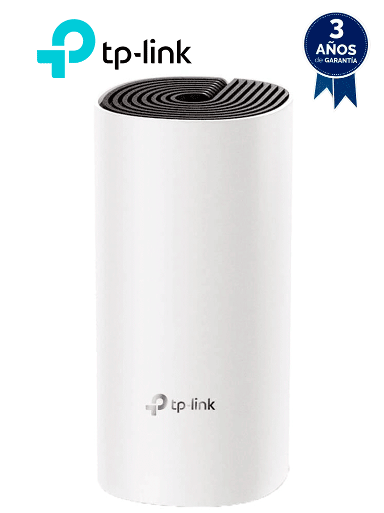 TP-LINK DECO E4 (1-Pack) - Router inalámbrico mesh para hogar dedoble banda AC 1200, con 2 puertos 10/100 Mbps y compatible con Alexa.