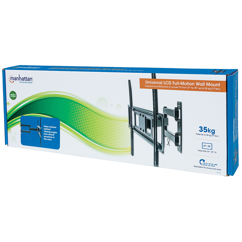 SOPORTE TV MANHATTAN P/PARED 35KG, 37A 70 ARTICULADO 461337