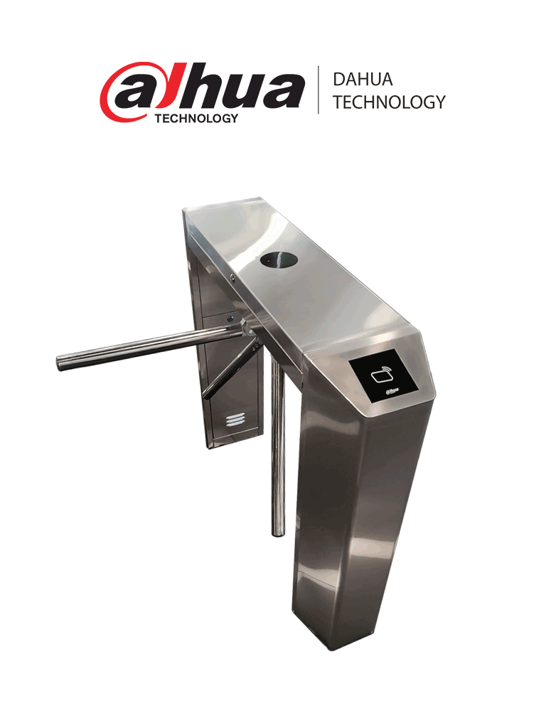 DAHUA DHI-ASG2900C - Torniquete de Acceso Peatonal/ Fabricado en Acero Inoxidable SUS304/ Función Anticolisión/ Antiarrastre/ Indicadores Led/ Para Uso interior y Exterior/ 