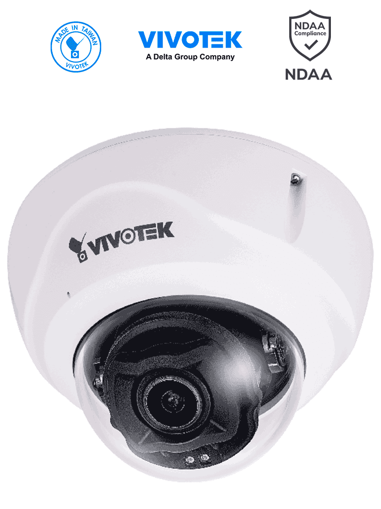 VIVOTEK FD9387-FR-v2 - Cámara IP domo exterior antivandálica 5 MP, reconocimiento facial integrado, lente varifocal motorizado 2.7-13.5mm, WDR Pro, Smart IR II 50m, ciberseguridad Trend Micro, protección IP67/IK10 #TM
