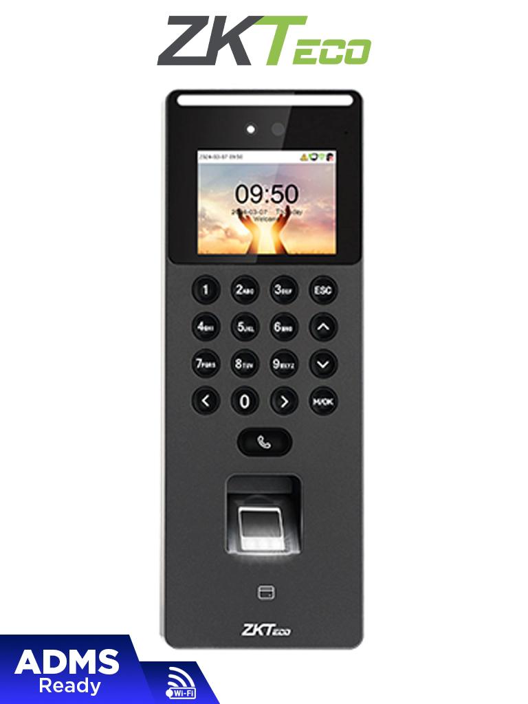 ZKTECO SenseFace2A - Control de Acceso y Asistencia Visible Light con Autenticación Facial (1500 Rostros), Huella Digital BioID+ (3000), Tarjeta ID 125 KHz (3000), Registro de 150,000 Eventos, Conectividad TCP/IP y WiFi #HD8 #ZKA #MCI1 #zlink