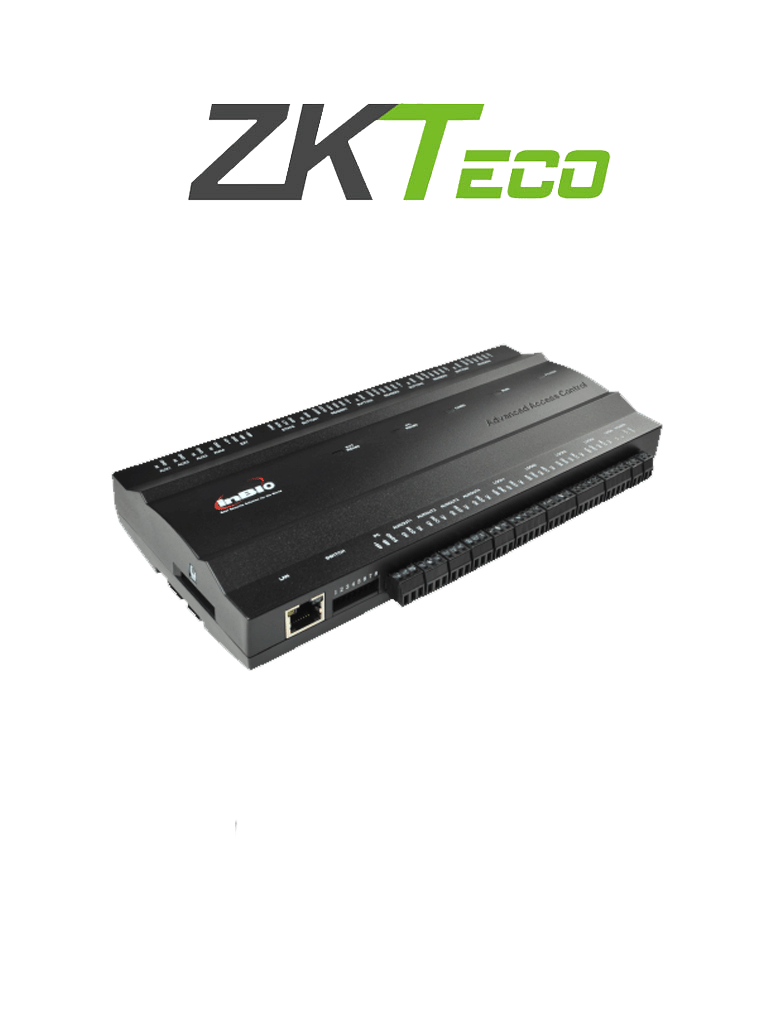 ZKTECO INBIO460 - Control de Acceso para 4 Puertas / 4 Lectoras / 3000 Huellas / 100000 Registros 