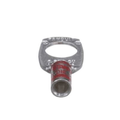 Zapata de compresión LCA8-38-L, para cal. 8 Awg, Barreno para tornillo prisionero de 3/8, 1 Pz