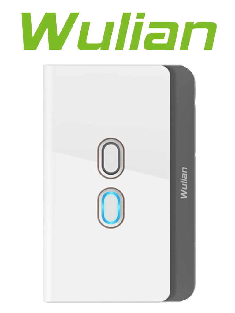 WULIAN SWITCHA2LN - Apagador Inteligente Formato Americano Conexión LN 2 Botones /  Zigbee /  Instalación sin Modificar chalupas existentes