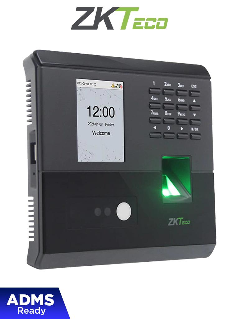 ZKTECO MB10VL - Control de Asistencia y Acceso Básico Visible Light con Autenticación Facial (100 rostros), Huella Digital BioID (500), Registro de 50,000 Eventos, Conexión TCP/IP y SSR (Reporte en Hoja de Cálculo Mediante USB) #ZKL #CM1
