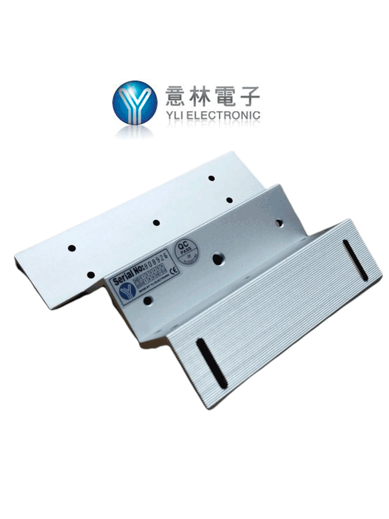 YLI MBK180ZL - Soporte de fijacion de electroiman para puerta con apertura interior de 180  Kg  tipo ZL/ Compatible con YM180 