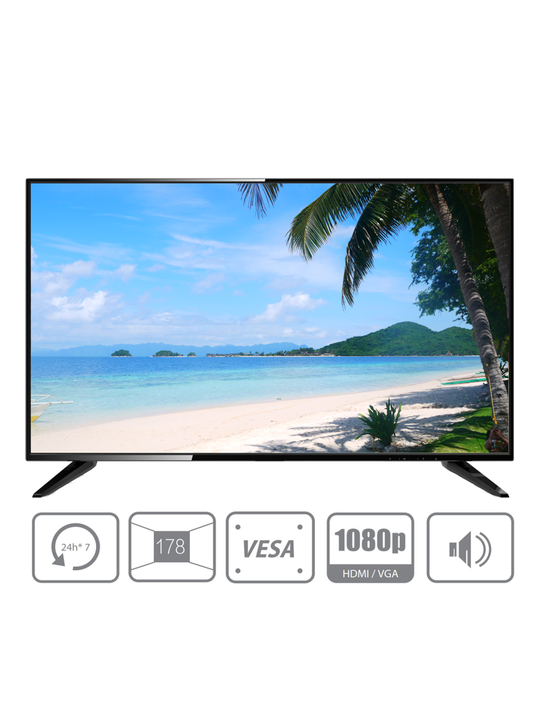DAHUA DHL43F600 - Pantalla 43 pulgadas profesional para CCTV / FHD / Ideal para Trabajar 24/7/ VGA /  HDMI / Audio / Brillo 350CD / M2 / 8MS / Altavoces/
