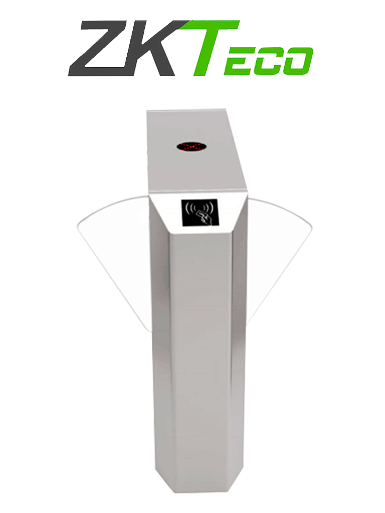 ZKTECO FBL220 - Barrera Peatonal de Aleta Bidireccional/ Acero SUS304/ Aletas de Acrílico  / Infrarrojo de Seguridad/ 110V/ 5 millones de Ciclos/ 30 Personas x Min/ Carril 58 cm/ No cuenta con Lectores y Panel (REQUIERE BARRERA FBL200)  #ZKB