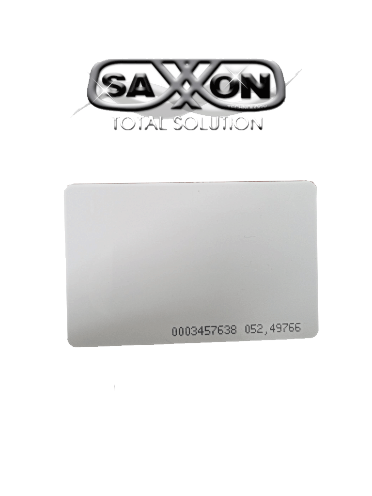SAXXON SAXDUAL03 - TAG De PVC Con Tecnología Dual / UHF / ID / Compatible con Lectoras SAXR2656 & SAXR2657 y de Lectoras de Proximidad 125 khz / EPC GEN2 / Folio Impreso / Imprimibles Compatibles con Controles de Acceso #SX1